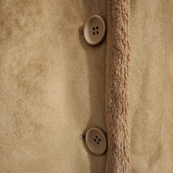 Tan Faux Suede Jacket - Picture 3 of 3